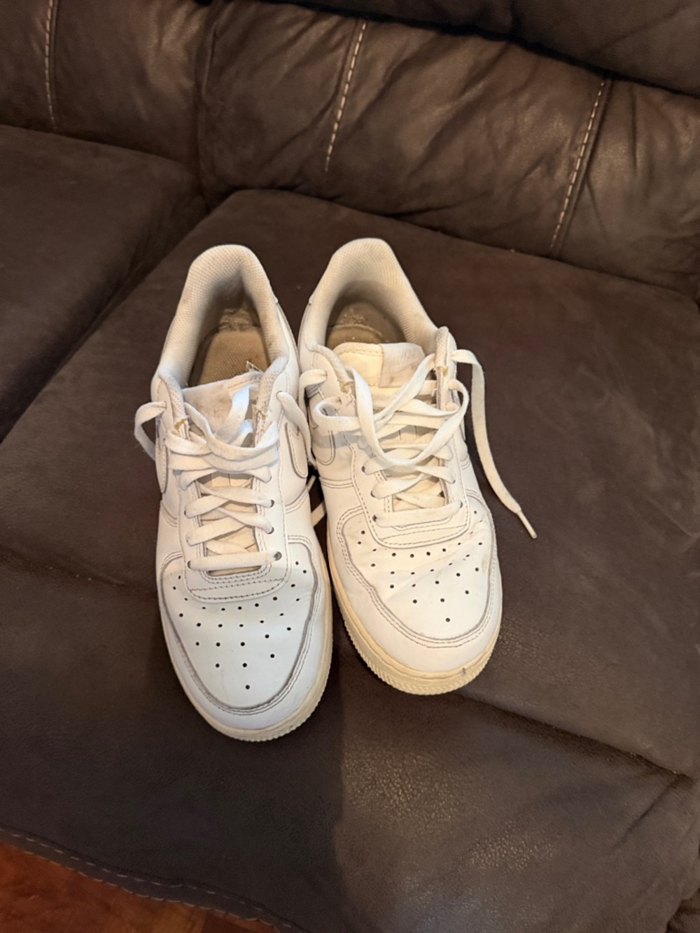 Nike White Low-Top Air Sneakers